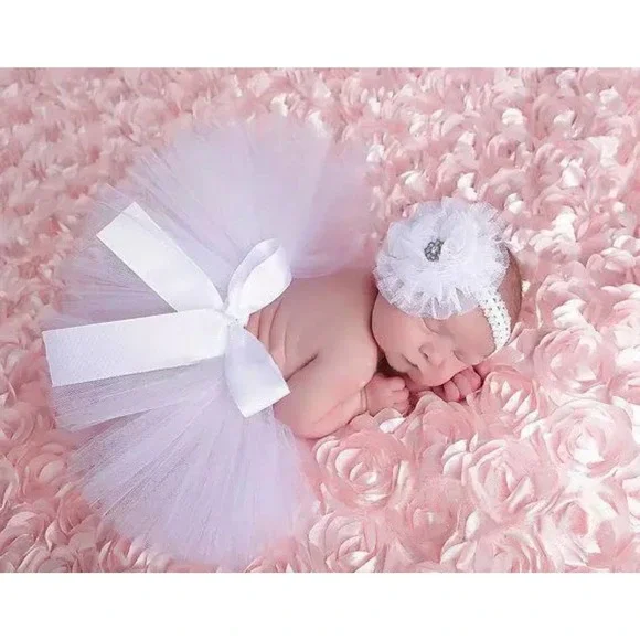 Baby TuTu Set Skirt/Headband - Picture 2 of 4